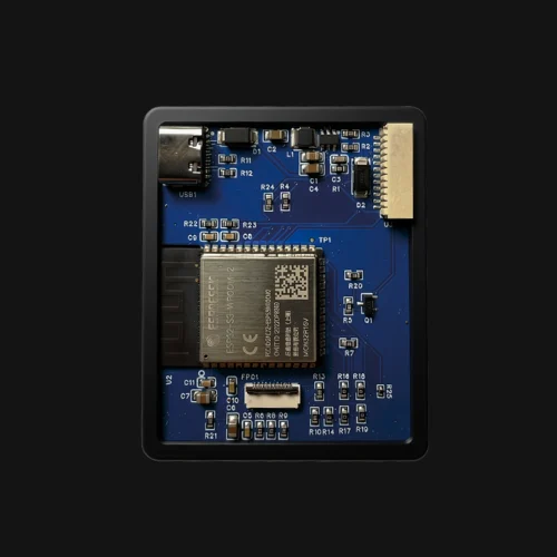 The Tensor controller board, open in its housing